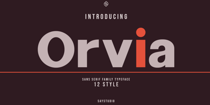 Orvia Font Poster 1