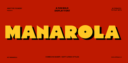 ATF Manarola Font Poster 1