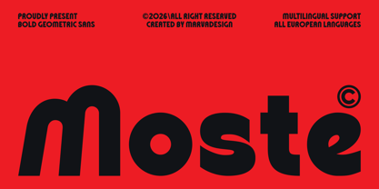 Moste Font Poster 1