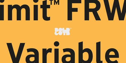 Limit FRWY Variable Concept Font Poster 1