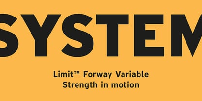 Limit FRWY Variable Concept Font Poster 2