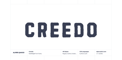 Creedo Font Poster 1