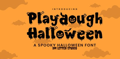 Playdough Halloween Font Poster 1