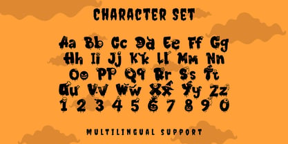 Playdough Halloween Font Poster 9