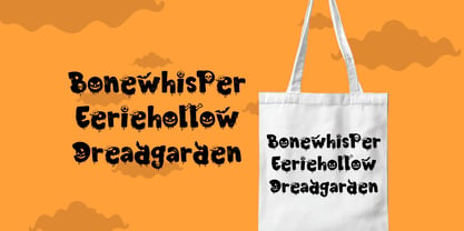 Playdough Halloween Font Poster 8