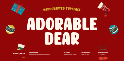 Adorable Dear Font Poster 1