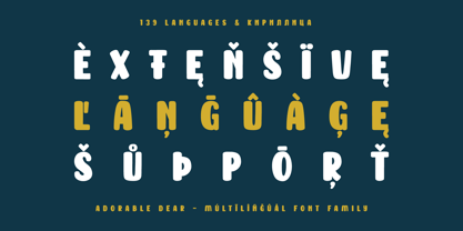 Adorable Dear Font Poster 2