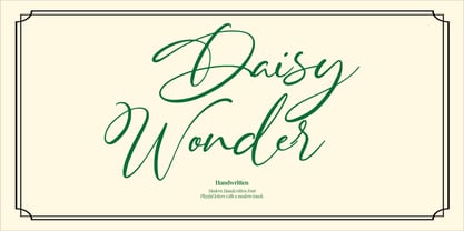 Daisy Wonder Font Poster 10