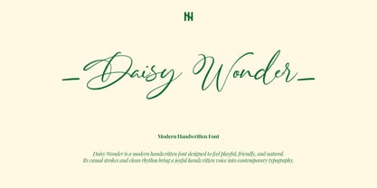 Daisy Wonder Font Poster 2