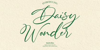 Daisy Wonder Font Poster 1