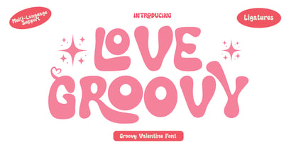 Love Groovy Font Poster 1