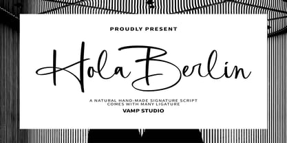 Hola Berlin Font Poster 1