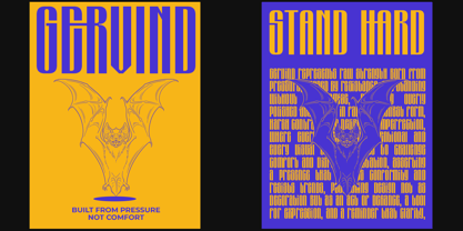 Gervind Font Poster 4
