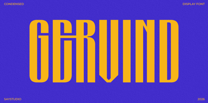 Gervind Font Poster 1