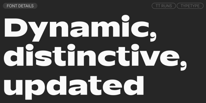 TT Runs Font Poster 3