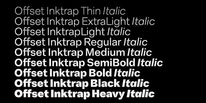 Offset Inktrap Font Poster 1