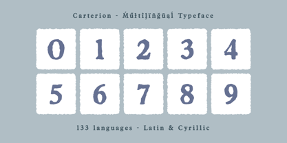 Carterion Font Poster 10