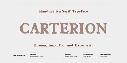 Carterion Font Poster 1