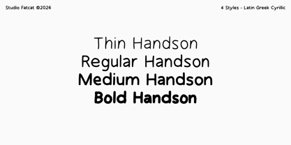 Handson Font Poster 6
