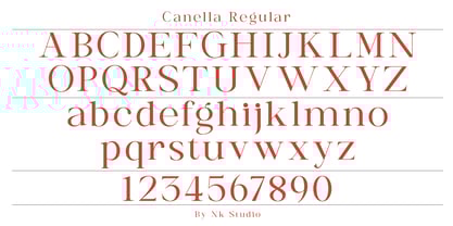 Canella Font Poster 10
