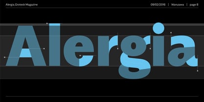 Alergia Grotesk Font Poster 8