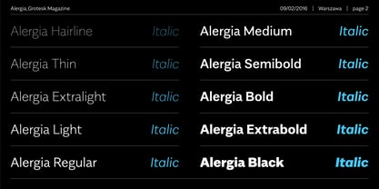 Alergia Grotesk Font Poster 2