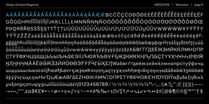 Alergia Grotesk Font Poster 6