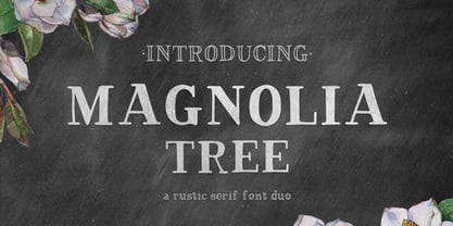 Magnolia Tree Serif Font Poster 1
