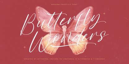 Butterfly Wonders Font Poster 1
