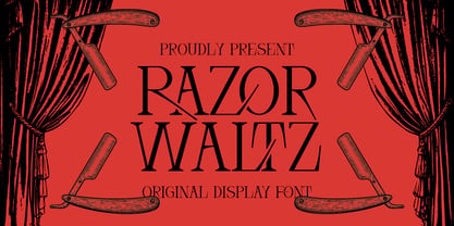 Razor Waltz Font Poster 1
