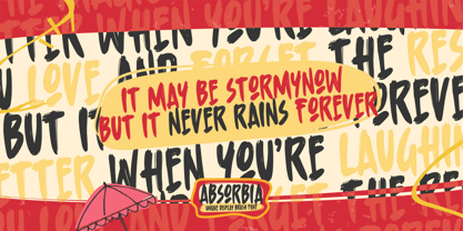 Absorbia Font Poster 6