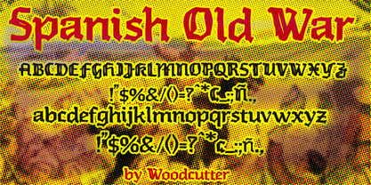 Spanish Old War Font Poster 4