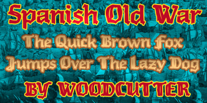 Spanish Old War Font Poster 2