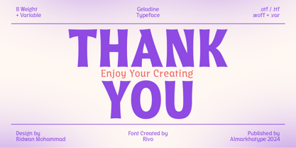 Geladine Font Poster 10