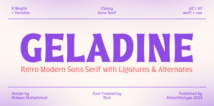 Geladine Font Poster 1