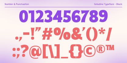Geladine Font Poster 7