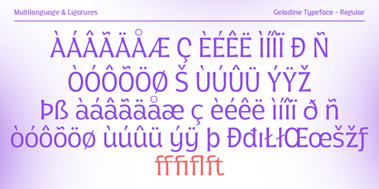 Geladine Font Poster 9