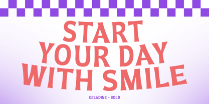 Geladine Font Poster 4
