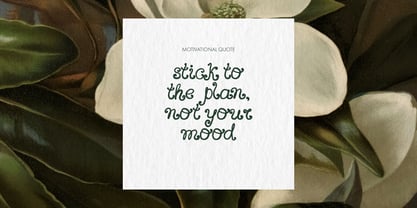 Wild Flora Font Poster 11