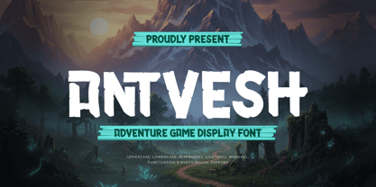 Antvesh Font Poster 1