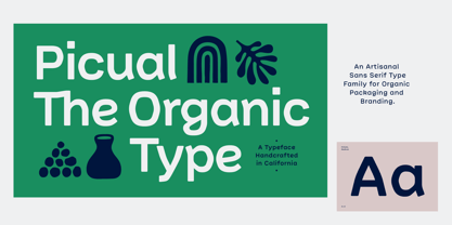 Picual Font Poster 1