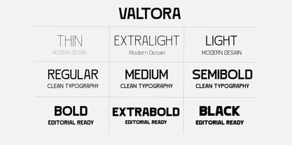 Valtora Font Poster 2