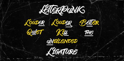 Letterpunk Font Poster 3