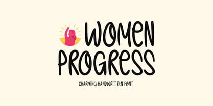 Women Progress Font Poster 1