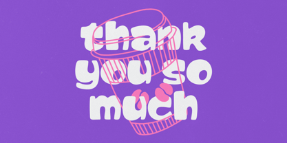 Chubby Gum Font Poster 15