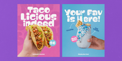 Chubby Gum Font Poster 2