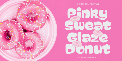 Chubby Gum Font Poster 9