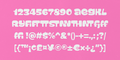 Chubby Gum Font Poster 13