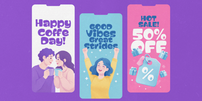 Chubby Gum Font Poster 3