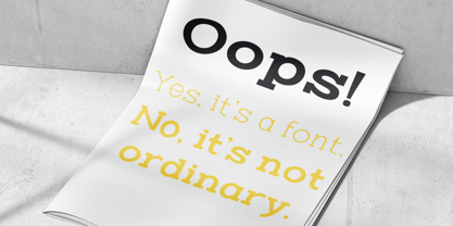 Zero Slab Font Poster 10
